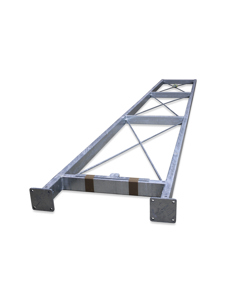 Support f/elev conv galv height 5.0m wo/runn wheel